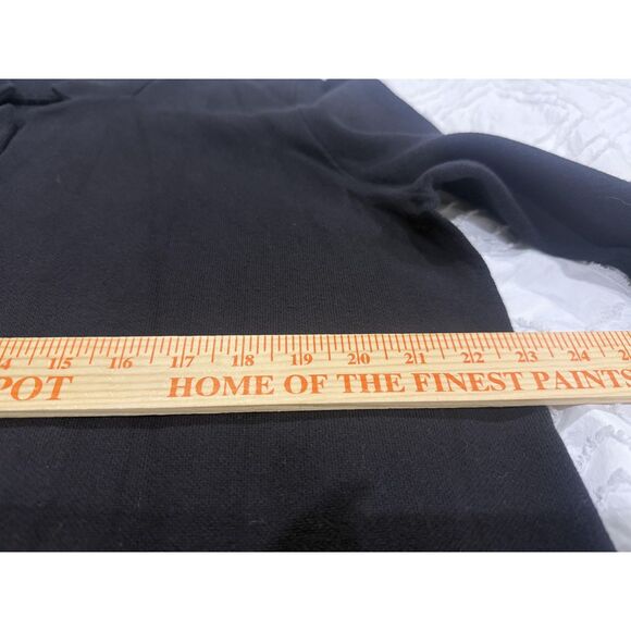 Ann Taylor Factory Sweater Womens XL Black Open Front Long Striped Hem Cardigan - Picture 11 of 11